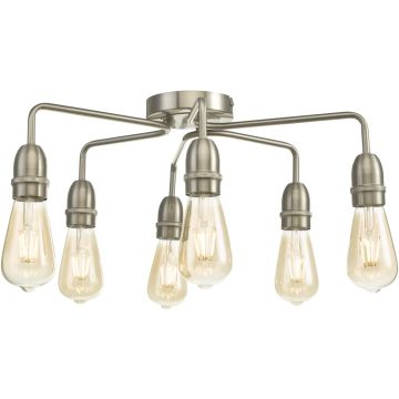 Dar Lighting Kiefer KIE0646 Plafondlamp 6x60w/e27 ip20