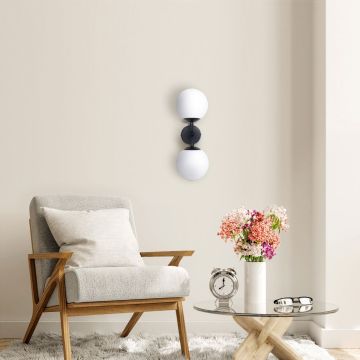 Light Prestige Dorado LP-002/2W BK Wandlamp 2x40W/E14 IP20