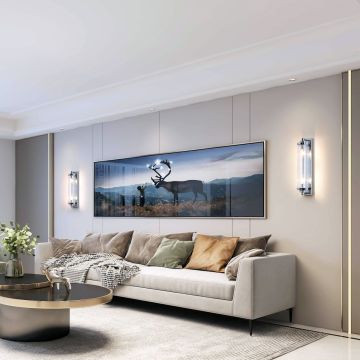 Light Prestige Lorenzo LP-2960/1W CH Wandlamp 2x40W/E14 IP20