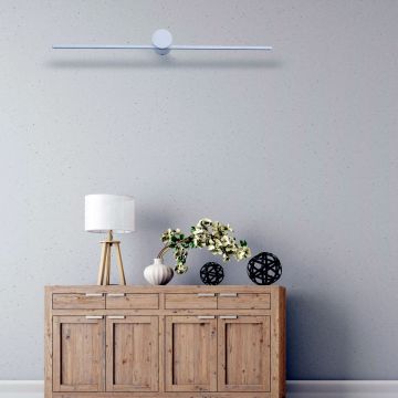 Light Prestige Modern Slim LP-777/1W L WH Wandlamp 1x8W/LED 3000K 1100 lm IP44