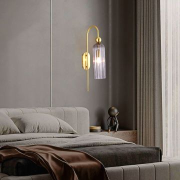 Light Prestige Piega LP-939/1W smoked Wandlamp 1x40W/E14 IP20