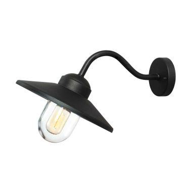 Elstead Lighting KLAMPENBORG KLAMPENBORG-BK Wandlamp 1x60W/E27 IP44