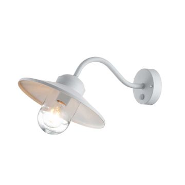 Elstead Lighting Klampenborg KLAMPENBORG-PIR-WHT Wandlamp 1x60W/E27 IP44