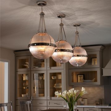 Kichler ASTER KL-ASTER-P-PN Hanglamp 3x60W/E14