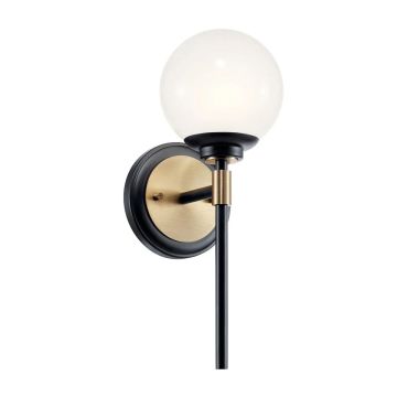 Kichler Benno KL-BENNO1-BK-CPZ Wandlamp 1x3W/G9 3000K 300lm IP44