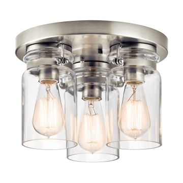Kichler BRINLEY KL-BRINLEY-F-NI Plafondlamp 3x60W/E27