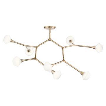 Kichler Cassius KL-CASSIUS-8P-CPZ Plafondlamp 8x3W/G9 3000K 300lm