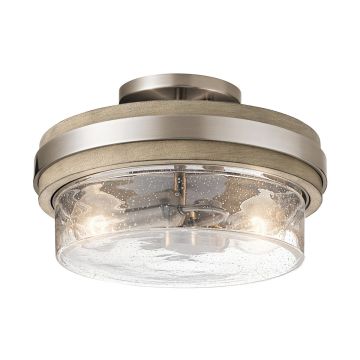 Kichler Grand Bank KL-GRAND-BANK-SF Plafondlamp 2x60W/E27 IP20