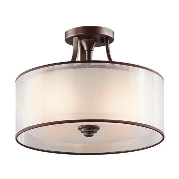 Kichler LACEY KL-LACEY-SF-MB Plafondlamp 3x60W/E27