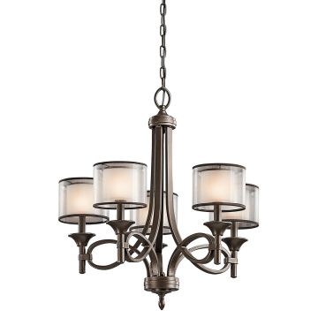 Kichler LACEY KL-LACEY5-MB Kroonluchter 5x60W/E14