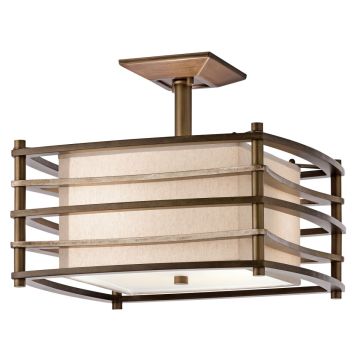 Kichler MOXIE KL-MOXIE-SF Plafondlamp 2x60W/E27