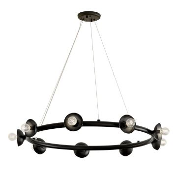 Kichler Palta KL-PALTA9-BK Kroonluchter 9x40W/E14 IP20