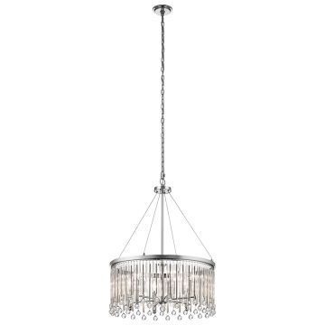 Kichler Piper KL-PIPER-6P-PC Hanglamp 6x60W/E14