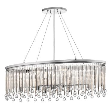 Kichler Piper KL-PIPER-ISLE-PC Hanglamp 6x60W/E14