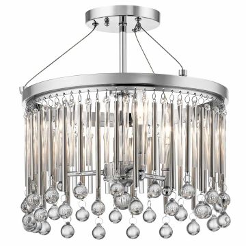 Kichler Piper KL-PIPER-SF-PC Plafondlamp 3x60W/E14