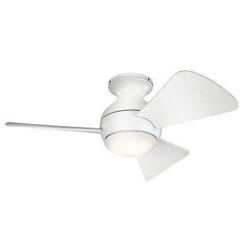 Kichler Sola KLF-SOLA-34-WHT Ventilator 1x10W/LED 3000K 1116 lm IP23