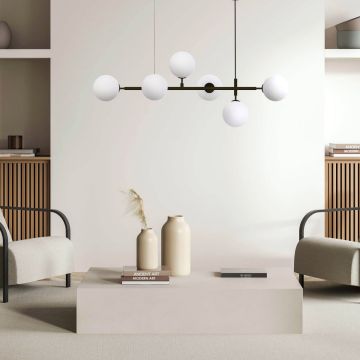 Light Prestige Alisa LP-005/6P BK/WH Hanglamp 6x40W/E14 IP20