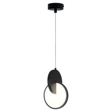 Light Prestige Circlo LP-1311/1P BK Hanglamp 1x8W/LED 3000K|4000K|6000K 843lm IP20