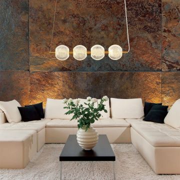 Light Prestige Diamond LP-2202/4L GD Hanglamp 4x5W/LED 3000K|4000K|6000K IP20