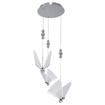 Light Prestige Mariposa LP-1715/3P CH Hanglamp 3x24W/LED 3000K|4000K|6000K IP20