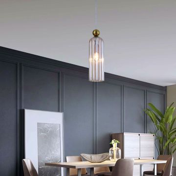 Light Prestige Piega LP-939/1P amber Hanglamp 1x40W/E14 IP20
