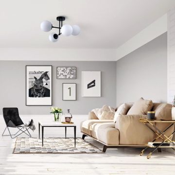 Light Prestige Roma LP-1345/4P BK Hanglamp 4x40W/E14 IP20