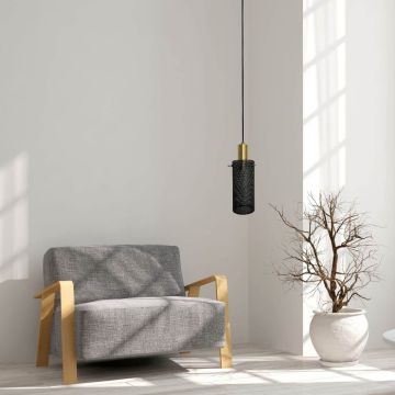 Light Prestige Tirana LP-945/1P BK Hanglamp 1x60W/E27 IP20