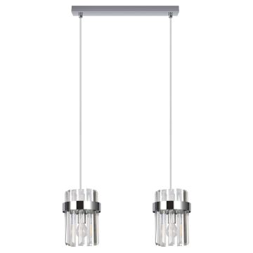 Light Prestige Vetro LP-2910/2L CH Hanglamp 2x10W/E14 IP20