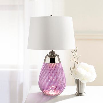 Elstead Lighting LENA SMALL LENA-TL-S-PLUM-OWSS Tafellamp 1X7W/GU10+1x60W/E27