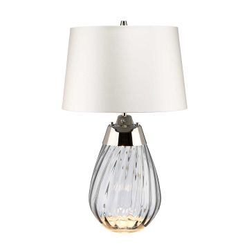 Elstead Lighting LENA SMALL LENA-TL-S-SMOKE-OWSS Tafellamp 1X7W/GU10+1x60W/E27