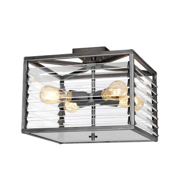Elstead Lighting Louvre LOUVRE-4F Plafondlamp 4x60W/E27