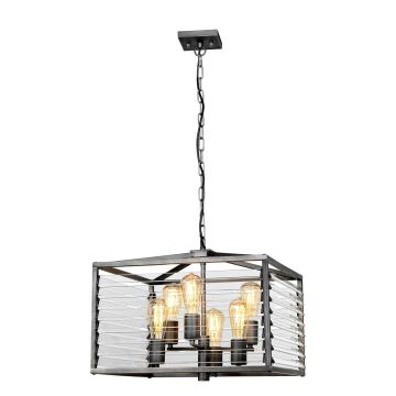 Elstead Lighting Louvre LOUVRE-6P Hanglamp 6x60W/E27