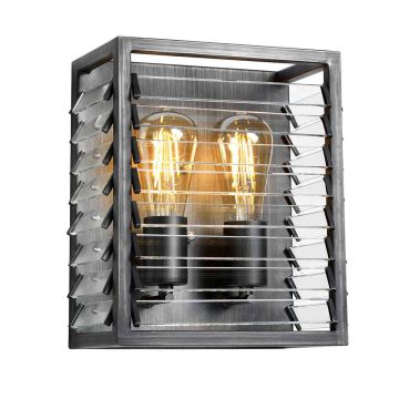 Elstead Lighting Louvre LOUVRE2 Wandlamp 2x60W/E27