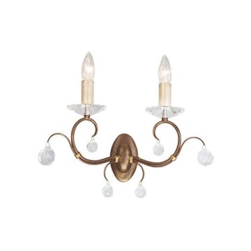 Elstead Lighting LUNETTA LUN2-BRONZE Wandlamp 2x60W/E14