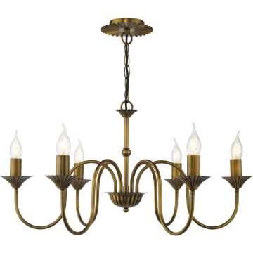 Dar Lighting Lydian LYD0663 Kroonluchter 6x40w/E14
