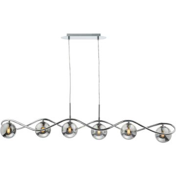 Dar Lighting Lysandra LYS6250 Hanglamp 6x40w/g9