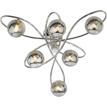 Dar Lighting Lysandra LYS6450 Plafondlamp 6x40w/g9