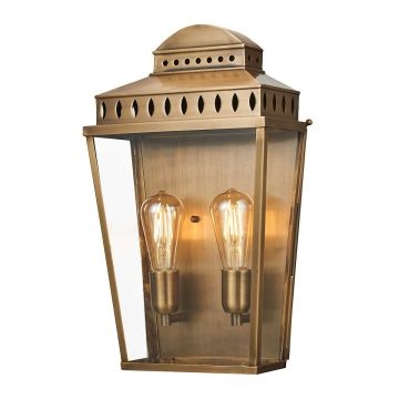 Elstead Lighting MANSION MANSION-HOUSE-L-BR Wandlamp 2x60W/E27 IP44