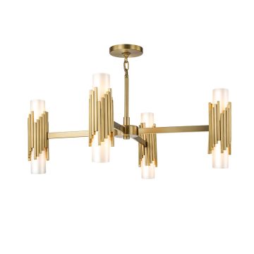 Elstead Lighting Marvele MARVELE8-AB-OPAL Kroonluchter 8x40W/E14 IP20
