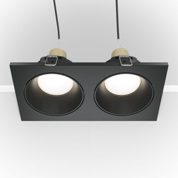 Maytoni ZOOM DL033-2-02B Inbouwspot 2x50W/GU10 IP65