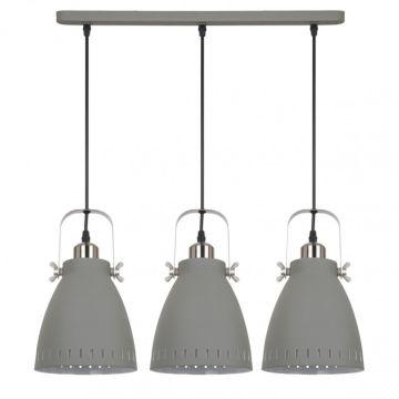 Italux FRANKLIN MD-HN8026S-3-GR+S.NICK Hanglamp 3x60W/E27