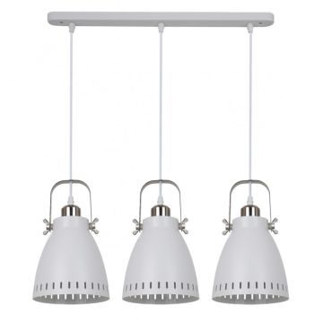 Italux FRANKLIN MD-HN8026S-3-WH+S.NICK Hanglamp 3x60W/E27