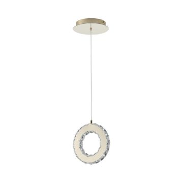 Zuma Line GIRONA MD3713-1-3GT Hanglamp 1x10W/LED 3000K 1100lm IP20