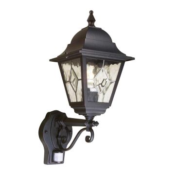 Elstead Lighting SECURITY LANTERS NR1-PIR-BLACK Wandlamp 1x60W/E27 IP43