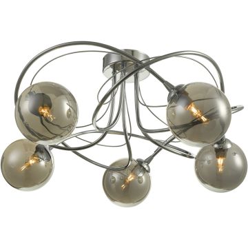 Dar Lighting Onawa ONA5450-01 Plafondlamp 5x40w/g9 ip20