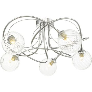 Dar Lighting Onawa ONA5450-03 Plafondlamp 5x40w/g9 ip20