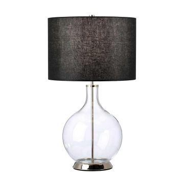 Elstead Lighting Orb ORB-CLEAR-PN-BLK Tafellamp 1x60W/E27