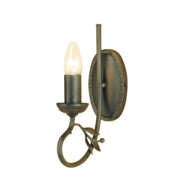 Elstead Lighting OLIVIA OV1-BLK-GOLD Wandlamp 1x60W/E14