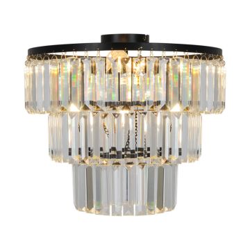 Zuma Line TIFANNY P17127-4-BK Plafondlamp 4x40W/E14 IP20