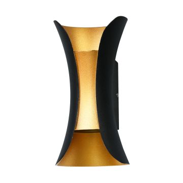 Italux DANTE PL-356-M BK+GD Wandlamp 10W/LED 4000K 580LM IP54